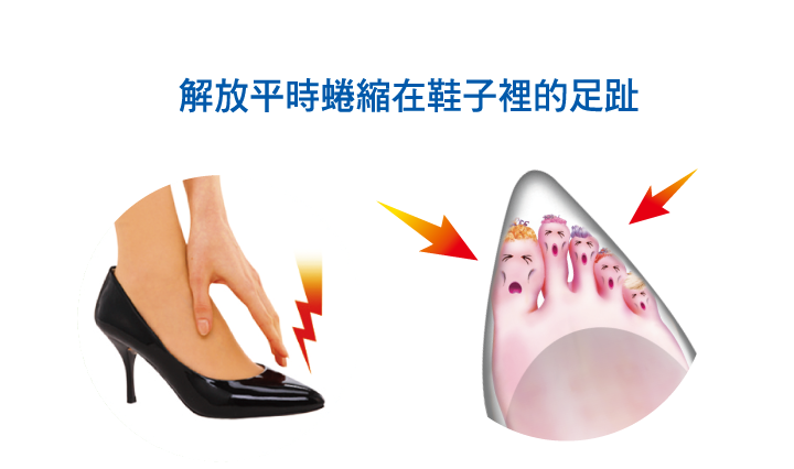 Slimwalk 美腿襪-居家休憩用-舒趾襪