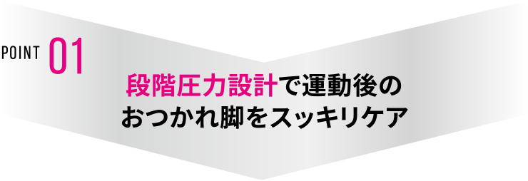 POINT01 美腿拉提壓力設計來照顧運動後疲累的雙腿